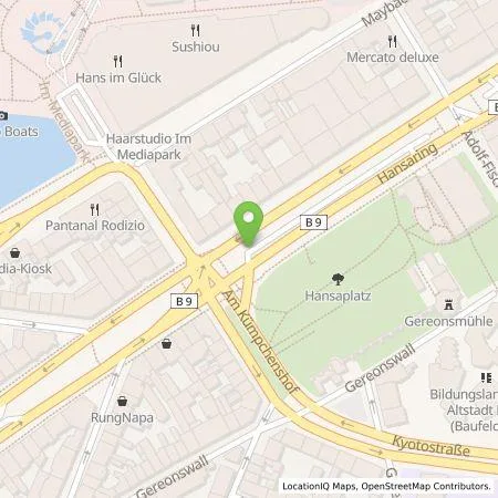 Standortübersicht der Tankstelle TankE GmbH in 50670 Köln