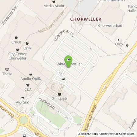 Standortübersicht der Tankstelle TankE GmbH in 50765 Köln