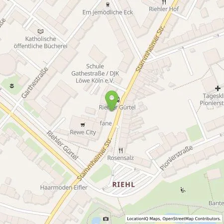 Standortübersicht der Tankstelle TankE GmbH in 50735 Köln