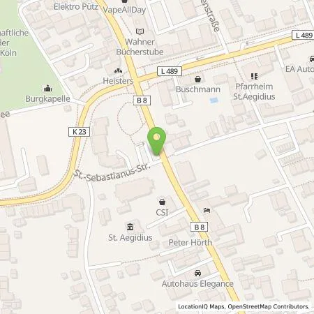 Standortübersicht der Tankstelle TankE GmbH in 51147 Köln