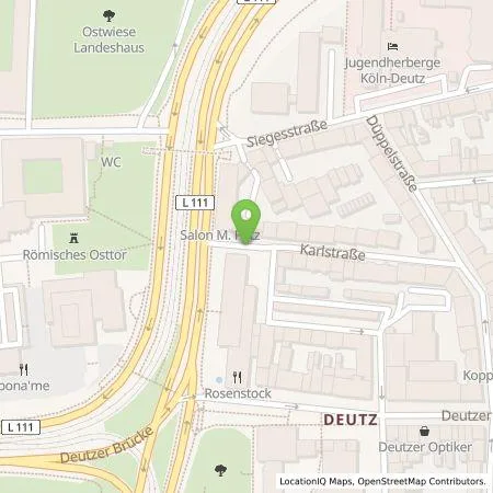 Standortübersicht der Tankstelle TankE GmbH in 50679 Köln