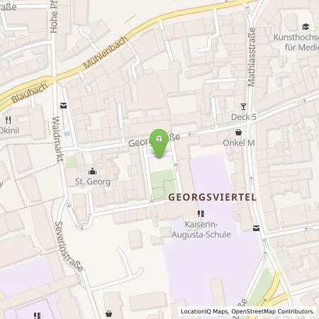 Standortübersicht der Tankstelle TankE GmbH in 50676 Köln