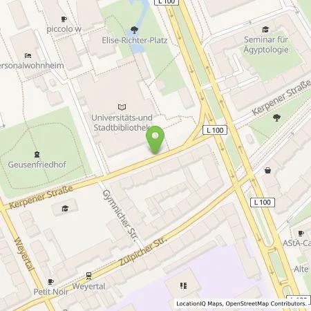 Standortübersicht der Tankstelle TankE GmbH in 50937 Köln