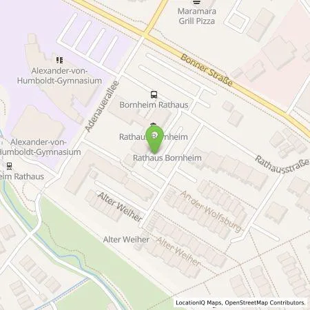 Standortübersicht der Tankstelle TankE GmbH in 53332 Bornheim