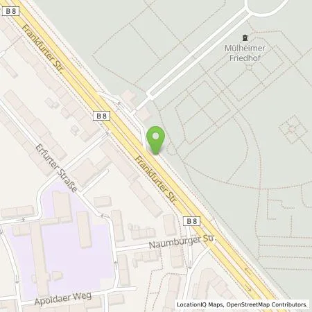 Standortübersicht der Tankstelle TankE GmbH in 51103 Köln