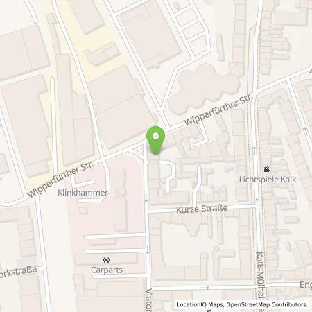 Standortübersicht der Tankstelle TankE GmbH in 51103 Köln