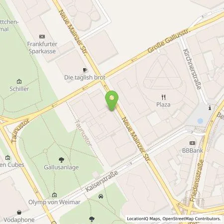 Standortübersicht der Tankstelle TankE GmbH in 60310 Frankfurt am Main