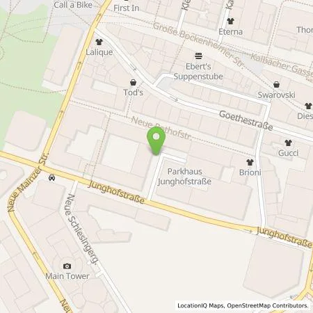 Standortübersicht der Tankstelle TankE GmbH in 60311 Frankfurt am Main