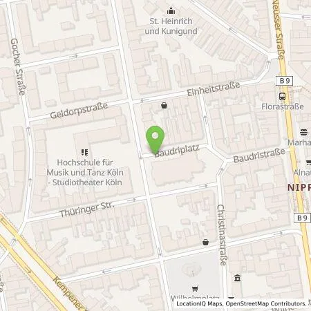 Standortübersicht der Tankstelle TankE GmbH in 50733 Köln