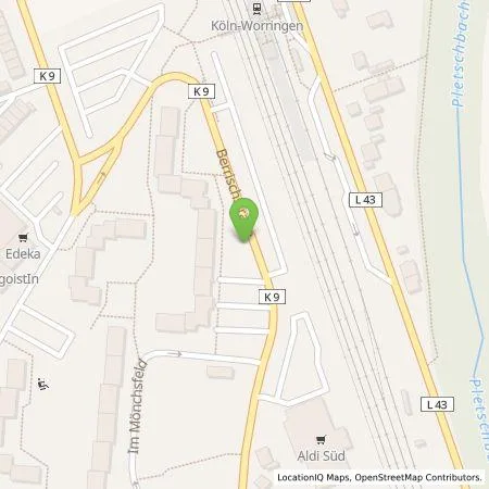 Standortübersicht der Tankstelle TankE GmbH in 50769 Köln