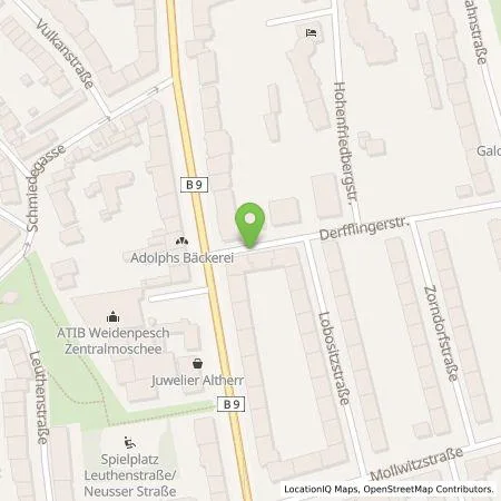 Standortübersicht der Tankstelle TankE GmbH in 50737 Köln