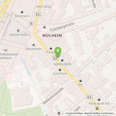 Standortübersicht der Tankstelle TankE GmbH in 51065 Köln