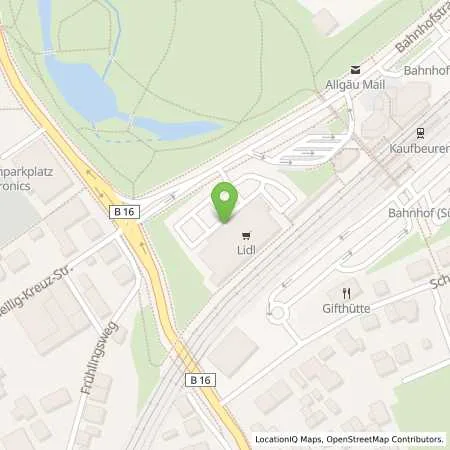 Standortübersicht der Tankstelle Lidl Dienstleistung GmbH & Co. KG in 87600 Kaufbeuren