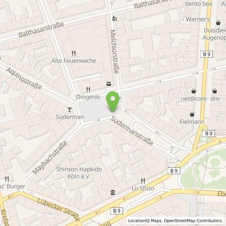 Standortübersicht der Tankstelle TankE GmbH in 50670 Köln