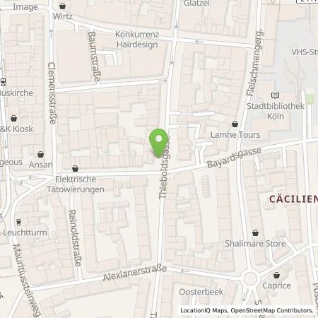 Standortübersicht der Tankstelle TankE GmbH in 50676 Köln