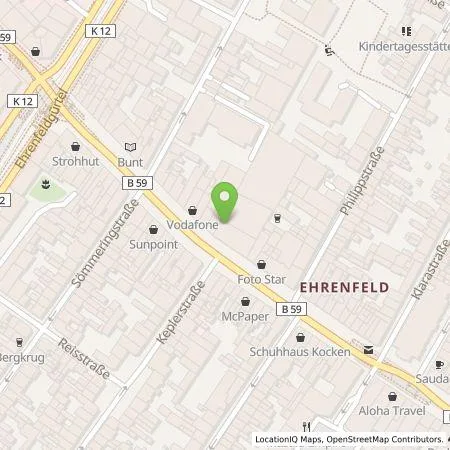 Standortübersicht der Tankstelle TankE GmbH in 50823 Köln