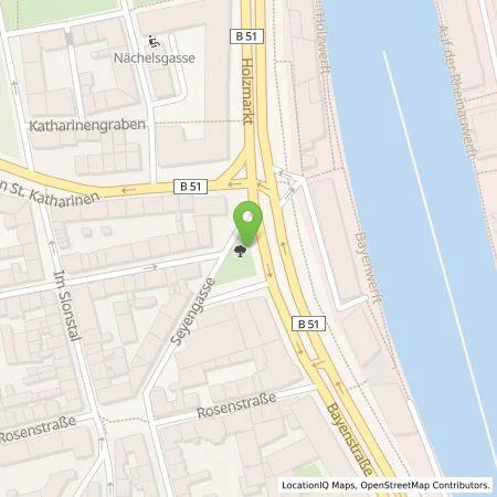 Standortübersicht der Tankstelle TankE GmbH in 50678 Köln