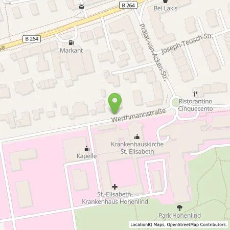 Standortübersicht der Tankstelle TankE GmbH in 50935 Köln