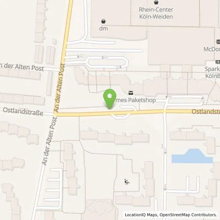 Standortübersicht der Tankstelle TankE GmbH in 50858 Köln