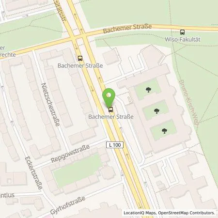 Standortübersicht der Tankstelle TankE GmbH in 50931 Köln