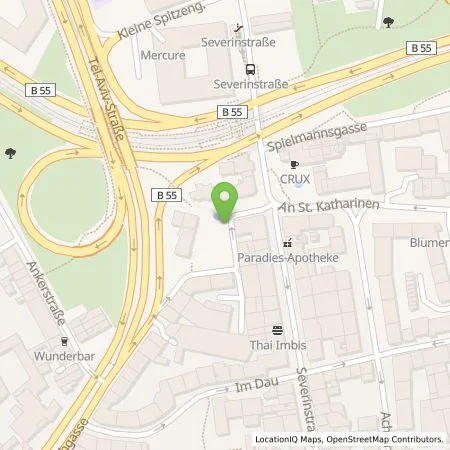 Standortübersicht der Tankstelle TankE GmbH in 50678 Köln