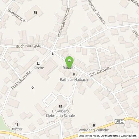 Standortübersicht der Tankstelle Energieversorgung Main-Spessart GmbH in 63808 Haibach