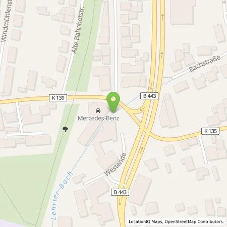 Standortübersicht der Tankstelle Mercedes- Benz AG - Niederlassung Hannover in 31275 Lehrte