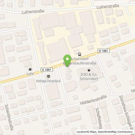 Standortübersicht der Tankstelle EnBW Ostwürttemberg DonauRies AG in 73614 Schorndorf