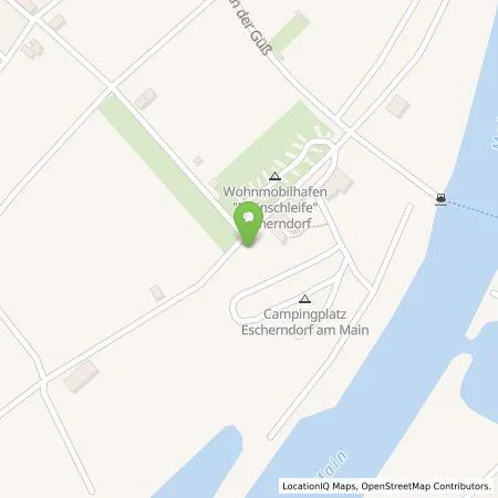 Standortübersicht der Tankstelle Campingplatz Escherndorf GmbH in 97332 Volkach