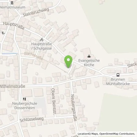 Standortübersicht der Tankstelle Stadtwerke Heidelberg Energie GmbH in 69221 Dossenheim