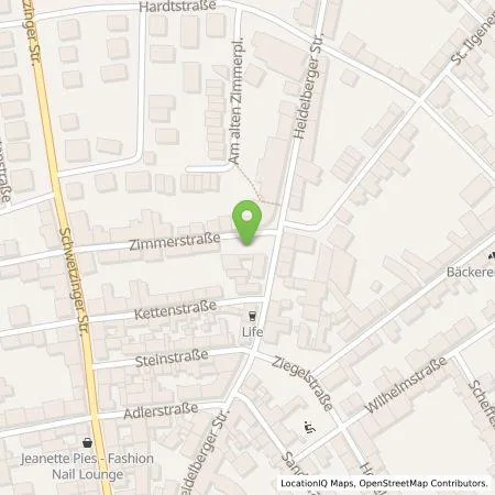 Standortübersicht der Tankstelle MVV Energie AG in 69190 Walldorf