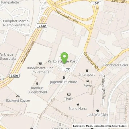 Standortübersicht der Tankstelle Stadtwerke Lüdenscheid GmbH in 58507 Lüdenscheid