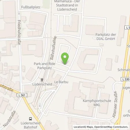 Standortübersicht der Tankstelle Stadtwerke Lüdenscheid GmbH in 58507 Lüdenscheid