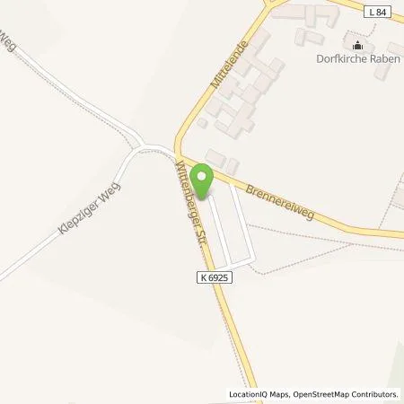 Standortübersicht der Tankstelle EA EnergieArchitektur Dresden GmbH in 14823 Raben