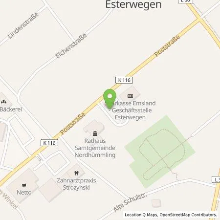 Standortübersicht der Tankstelle EA EnergieArchitektur Dresden GmbH in 26897 Esterwegen