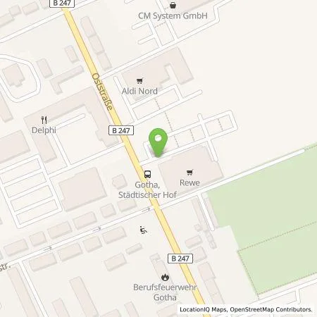 Standortübersicht der Tankstelle City Concept E-Ladestationen GmbH in 99867 Gotha