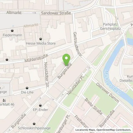 Standortübersicht der Tankstelle City Concept E-Ladestationen GmbH in 03046 Cottbus