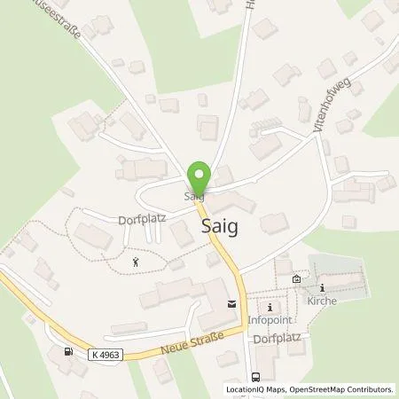 Standortübersicht der Tankstelle Pluq Assets BV in 79853 Lenzkirch-Saig