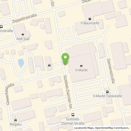 Standortübersicht der Tankstelle Georg Jos. Kaes GmbH in 86825 Bad Wörishofen