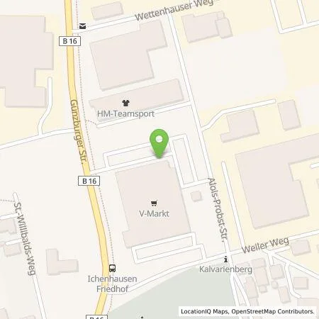 Standortübersicht der Tankstelle Georg Jos. Kaes GmbH in 89335 Ichenhausen