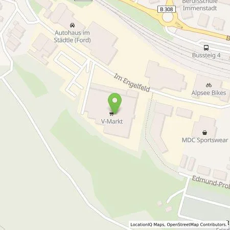 Standortübersicht der Tankstelle Georg Jos. Kaes GmbH in 87509 Immenstadt