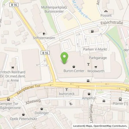 Standortübersicht der Tankstelle Georg Jos. Kaes GmbH in 87600 Kaufbeuren