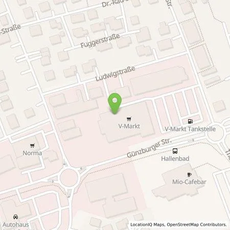 Standortübersicht der Tankstelle Georg Jos. Kaes GmbH in 89340 Leipheim