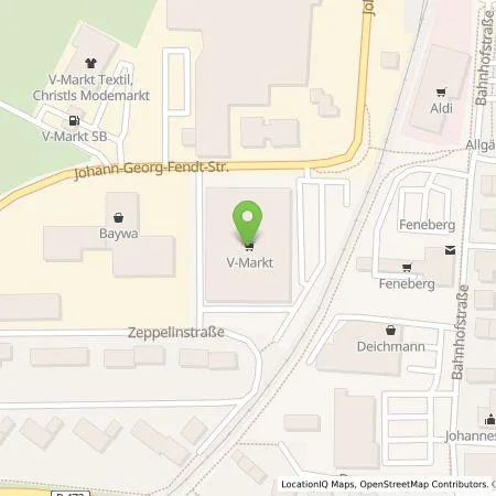 Standortübersicht der Tankstelle Georg Jos. Kaes GmbH in 87616 Marktoberdorf