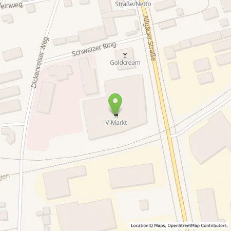 Standortübersicht der Tankstelle Georg Jos. Kaes GmbH in 87700 Memmingen