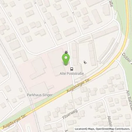 Standortübersicht der Tankstelle Vereinigte Wertach Elektrizitätswerke GmbH in 87600 Kaufbeuren