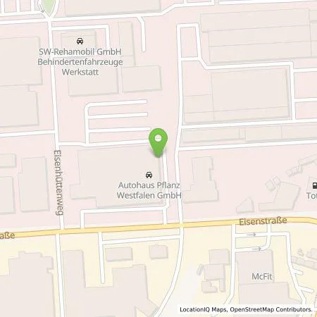 Standortübersicht der Tankstelle Autohaus Bernds GmbH in 44145 Dortmund