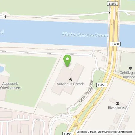Standortübersicht der Tankstelle Autohaus Bernds GmbH in 46047 Oberhausen
