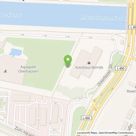 Standortübersicht der Tankstelle Autohaus Bernds GmbH in 46047 Oberhausen