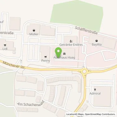 Standortübersicht der Tankstelle Autohaus Haag - Zweigniederl. der Autohaus Ebersberg GmbH in 83527 Haag i.OB